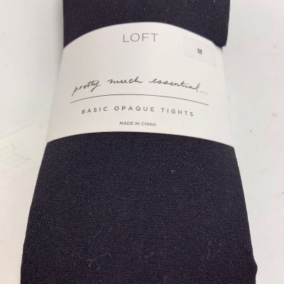 $14.50 Loft tights black size medium   basic opaque tights at1
