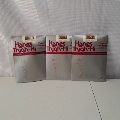 Hanes Thigh-Hi Petite Nylon Stockings 5'0