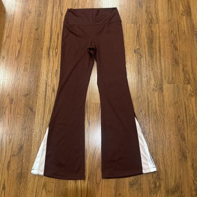 Wilo The Label Leggings Womens Small Flare Brown Stretch Athletic Yoga Pants