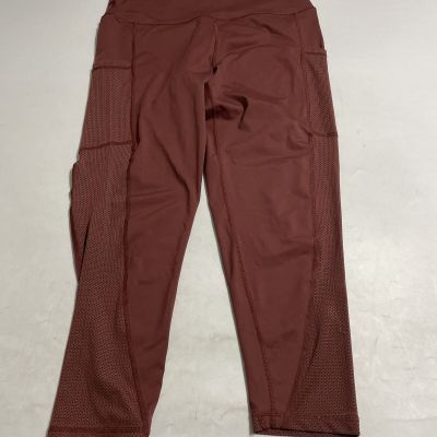 Aerie Brown Rust Hi Rise Leggins Womens XL 30x24 Ankle