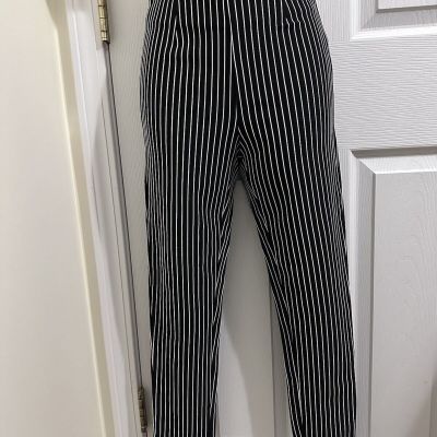 Princess Polly Pinstripe Black White Legging