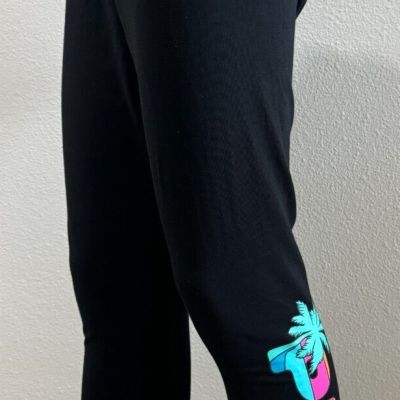 Victoria's Secret PINK ACTIVE  Mid Rise Foldover Legging Pants XL Black NEW