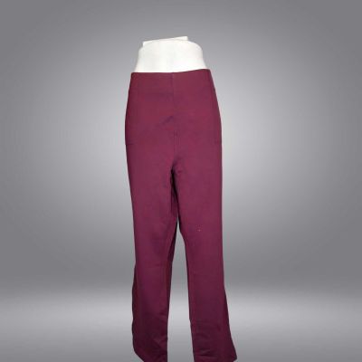 Belle by Kim Gravel Women's Plus Sz Leggings 26W Tall Ponte Purple A609934