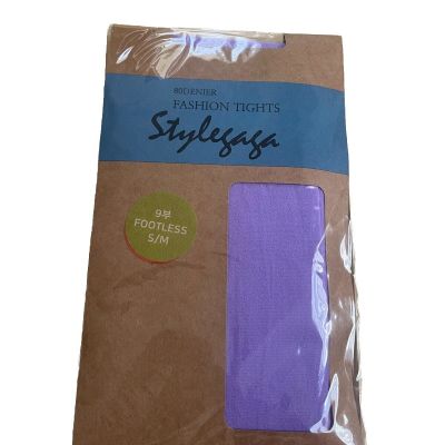 Stylegaga Footless Tights Bright Purple Size S/M New 80 Denier Globalegg Fashion