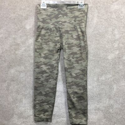 Spanx Leggings Women 2X 28X20 Cropped Camo Army Green Seamless Yoga High Waist