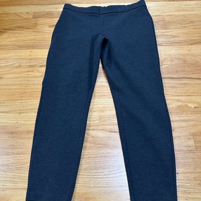 J Crew Pants Womens Extra Large Gray Pixie Ponte Exposed Zip Back Legging Career