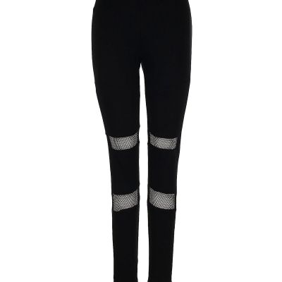 Topshop Women Black Leggings 6