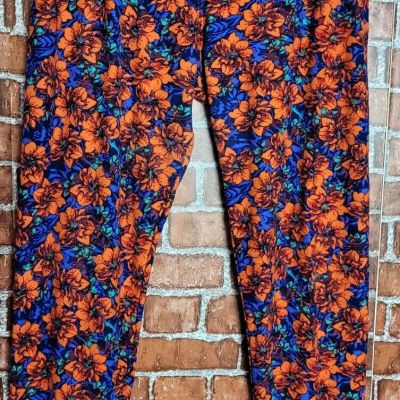 LuLaRoe Women's Floral Elastic Waist Leggings Size T/C Tall Curvy