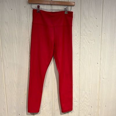 ZYIA Active Red Leggings Yoga Waist Band Size 6-8