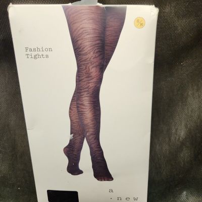 A New Day Fashion Tights Black Size S/M New 1 Pair