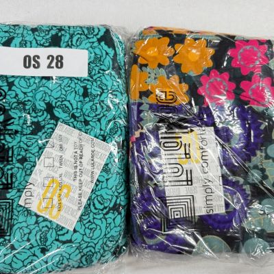 4 Pair of New One Size LuLaRoe Buttery Soft Workout Yoga Leggings OS 28