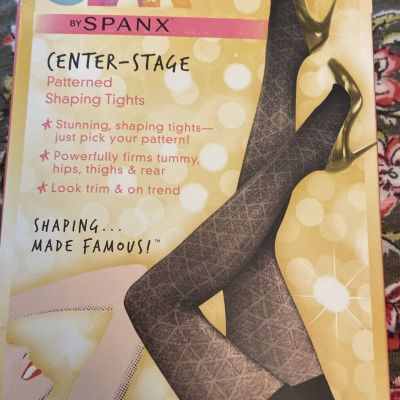 SPANX STAR POWER NOUVEAU SHAPING TIGHTS  Size D   BACKDROP BLACK