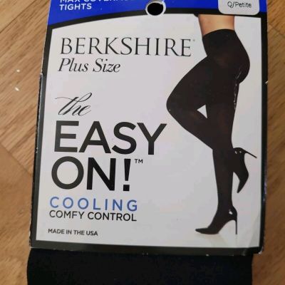 Berkshire Plus Size The Easy On! Comfy Control Tights, Black, Size Q/Petite