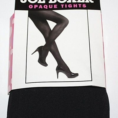 Joe Boxer Women's Black Opaque Tights - Regular/Plus Size -- M/L or 1X/2X