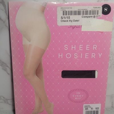 Maternity Ingrid Isabel Sheer Hosiery Pantyhose Ebony Black S Small READ DESCRIP