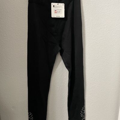 Desigual NWT Black Legging Studded Small