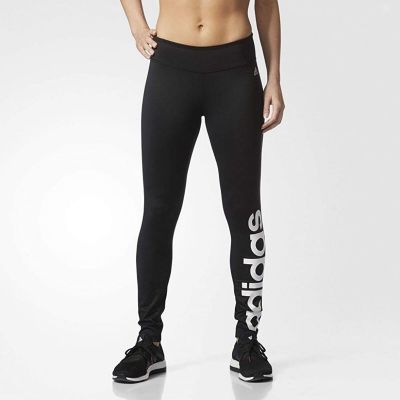 Adidas Essential Linear Logo High Waisted Black Tight Leggings XS Sports Workout