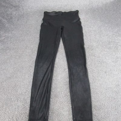 Spanx Leggings Womens Medium Black Faux Leather