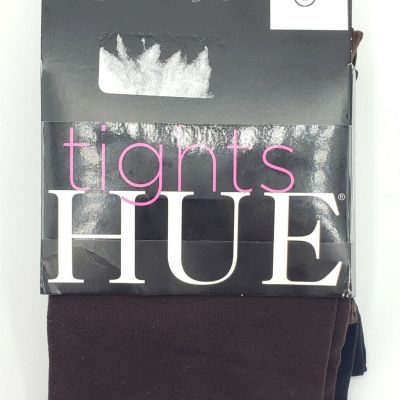 New 2 Pair Hue Opaque Black And Brown Tights Size 2