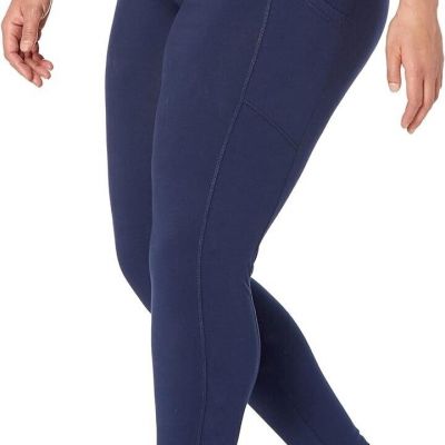 avenue women's size 14/16A navy blue pima cotton/high rise legging