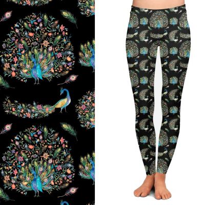 Peacock Fantasy Leggings with Pockets