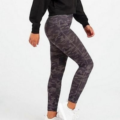 Spanx look at me now leggings in heather camo - size S