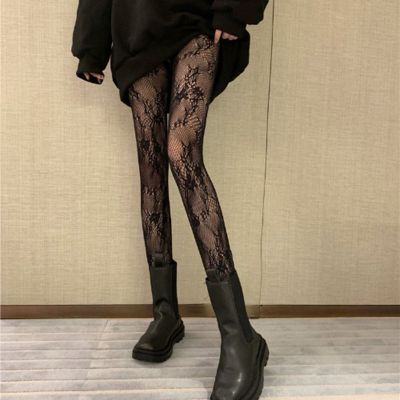 Hollow Bottoming Lace Stockings Women Japanese Style Fishnet Pantyhose