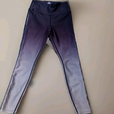 Good American Womens Stretch Black/Gray Gradient Workout Leggings.  Size 2