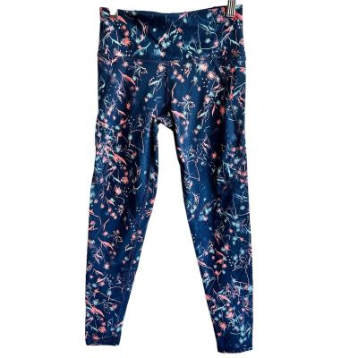 SWEATY BETTY Power Workout Leggings In Beetle Blue Mystical Floral Size XXS