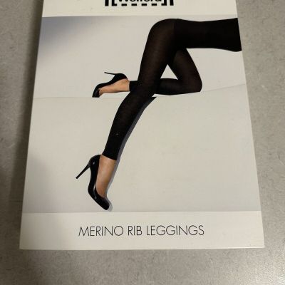 BNWT Wolford Merino Rib Leggings, Color 4250 Mocca, Size L