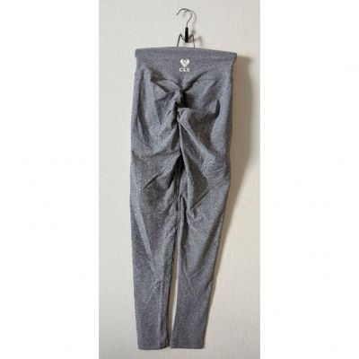 CLS Scrunch Booty Gray Workout Leggings Size: S