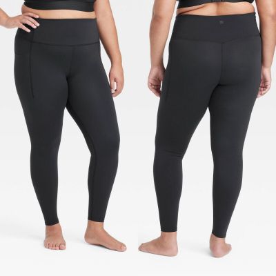 XXL - Womens Soft Ultra High-Rise Pocketed Leggings - All In Motion - Black