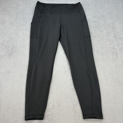 Patagonia Ankle Leggings Womens XL Black Hiking Outdoors Stretch Zipped Pockets