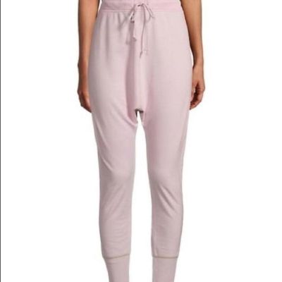 Free People Cozy All Day Harem Leggings Fleece Jogger Pink Women's Size Small