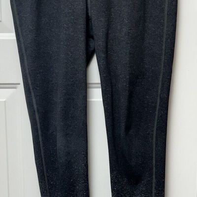 Athleta Chaturanga gray speckled ombre  workout Athleisure L  leggings