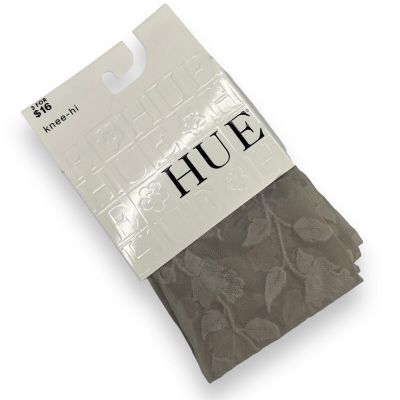 HUE Floral Vine Sand Womens Knee Hi Socks One Size | 1 Pair NEW