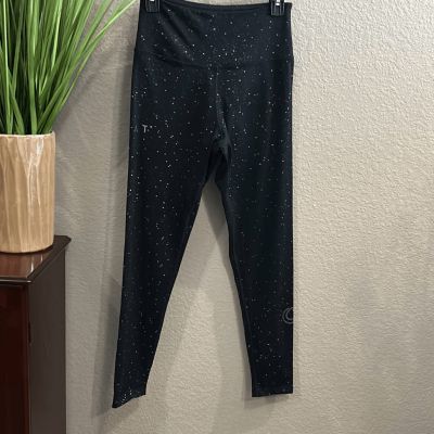 B1 Monat black/silver space workout leggings size medium