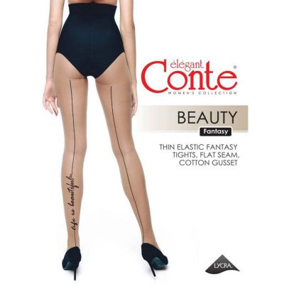 Conte Tights Beauty Seaming imitation and Tattoo Design Fantasy Women Pantyhose