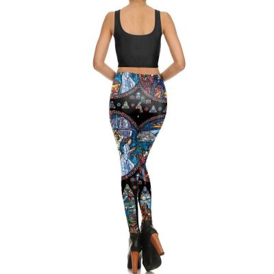 Star Wars All Over Print Themed Style Leggings For Yoga & Pilates OSFM