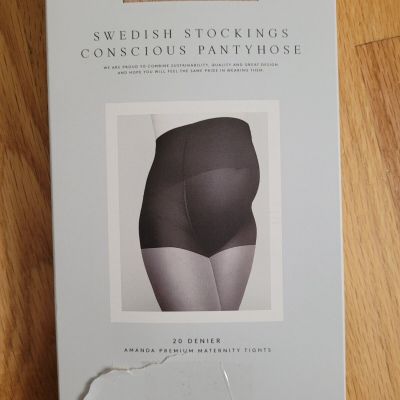 Swedish Stockings Amanda Premium Maternity Tights 20 Den Sand Size L