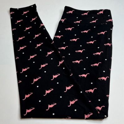 NEW LuLaRoe TC Leggings BLACK PINK WHITE Polka Dot DINOSAUR Bones Museum ANIMAL