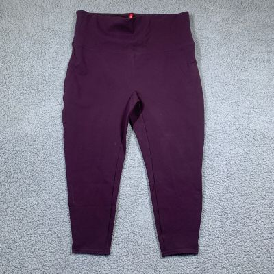 Spanx Ponte Ankle Leggings Womens Petite 3XP Purple