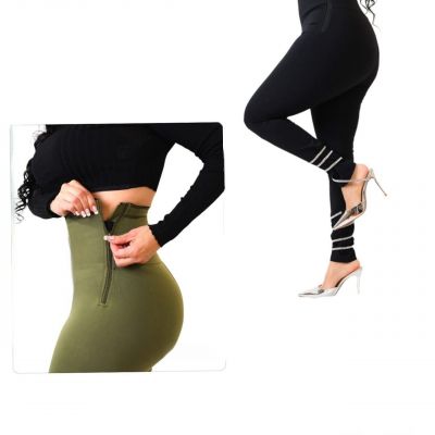 Women's Legging Pants With Inner Band to Shape the Body  High Waist Girdle