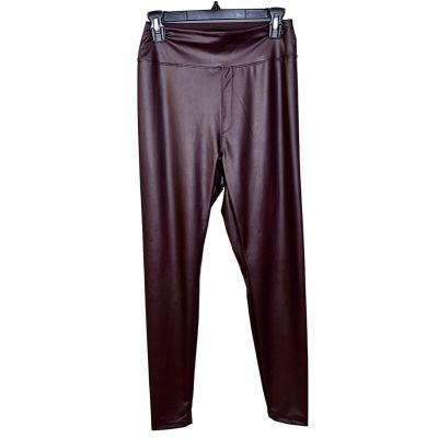 Offline by Aerie High Rise Size Large Brown Faux Leather Leggings