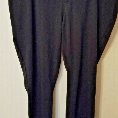 lee riders stretch size XL black  pull on belt loops poly spandex leggings pants