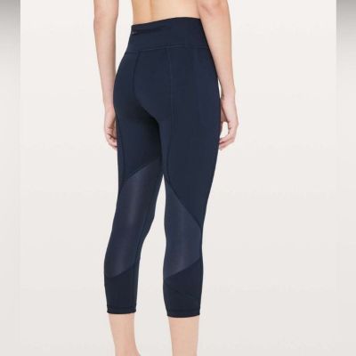 Lululemon Pace Rival Crop True Navy size 2