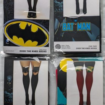 DC Comics BATMAN Over The Knee Stockings / Tights  & ROBIN Thigh Hi - YOU PICK