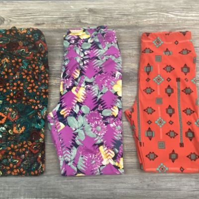 Lot Of 3 Lularoe Leggings 