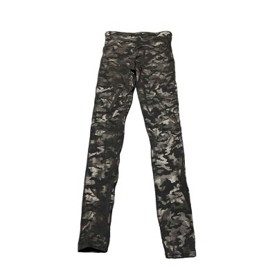 Spanx Faux Leather Camo Legging Matte Black Camo Size S