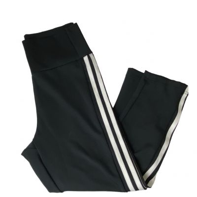 Adidas Women's Three Stripe Cropped High Rise Leggings  Size Small